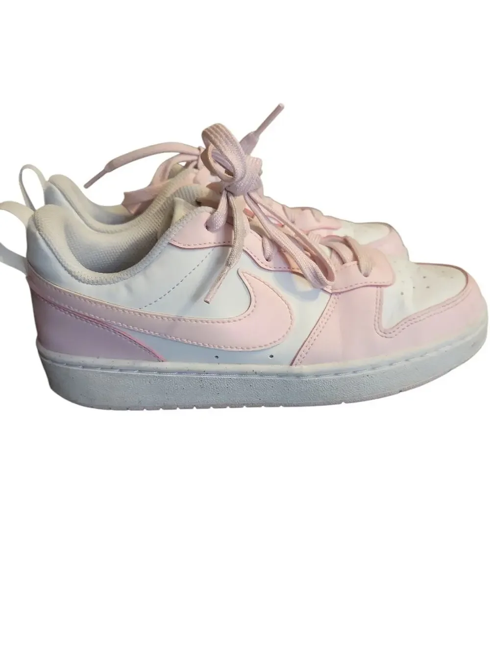 Nike Court Borough Low Recraft GS White Pink / DV5456 105 / Youth 6, Women's 7.5
